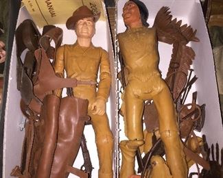 Marx Johnny West & Chief Cherokee Figures/Accessories