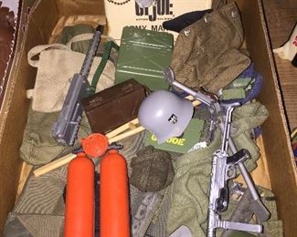 G.I. Joe Accessories(German Helmet, German Machine Gun and more)