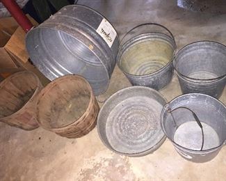 Galvanized Tubs and Buckets