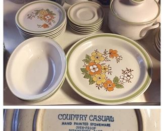 Country Casual Spring Garden Stoneware