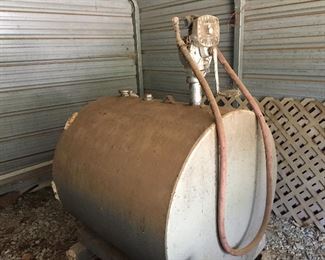 Old Fuel Tank with Pump