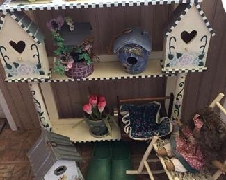 Birdhouse Shelf/Doll Rocker