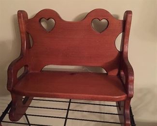Doll Rocking Bench