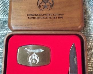1990 Buck Shriners Limited Edition Knife Set