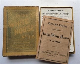 Late 1800's In the White House Card Game