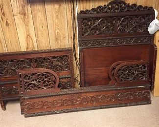 Antique Carved Italian Bed