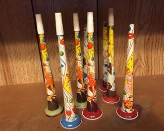 Vintage Tin Litho Party Horns