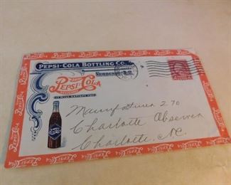 Impressive 1927 Pepsi Cola Advertising Envelope and Four Page Letter(Newberry, S.C.) 