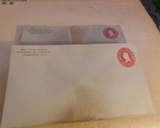 Old Unused Standard Oil Company Post Cards/Envelopes(Charlotte, N.C.)