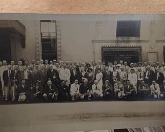 Large Old Hotel Association Meeting Photograph