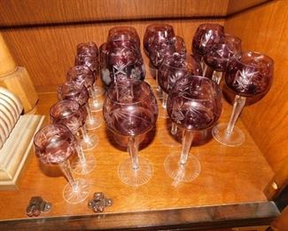 Bohemian Glass Stemware