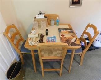 Table and Four Chairs