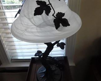 Nice Metal and Glass Table Lamp