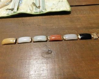 Gold and Jade Bracelet(Needs Repair)