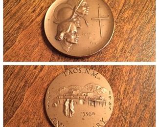 1965 Taos, N.M. 350th Anniversary Medal