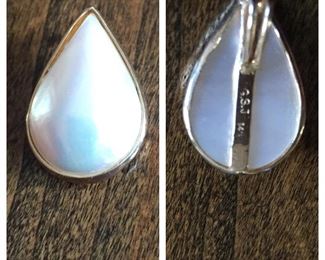 14K Gold and Mother of Pearl Pendant