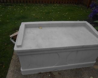 Resin outdoor chest