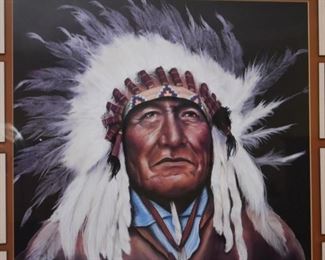 Framed Southwestern / Native American Artwork, Signed