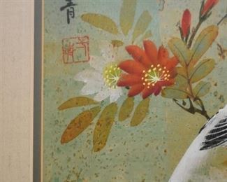 Framed Chinese Silk Embroidery