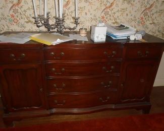 Serpentine front buffet