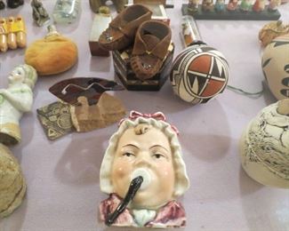Antique German  Baby Face Bank