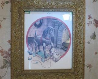 Vintage framed print