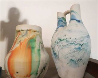 Large Collection of Nemadji Indian pottery