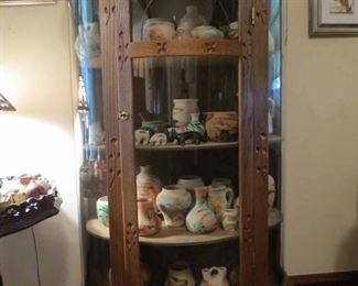 Large Collection of Nemadji Indian pottery