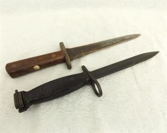 Vietnam Era Imperial M7 Bayonet and Another Old Dagger
