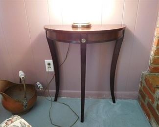 Mahogany Half Round Table