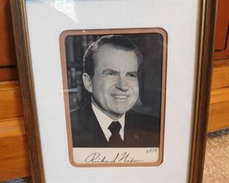 1974 Autographed Photo of President Nixon
