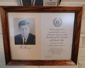 1961 Inauguration Invitation