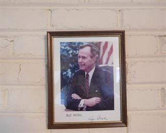 Signed Photo of President Bush
