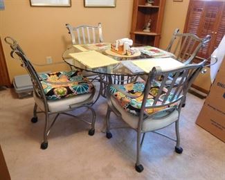 Glass Top Table and Chairs