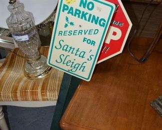 Seasonal Santa Signs