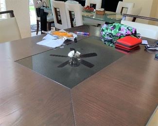 Dining table and chairs