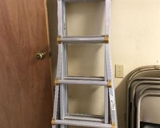 Multiuse metal ladder