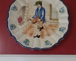 French Seasons plate (one of four)