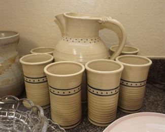 Pottery drink set