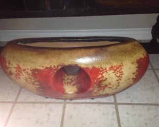 Red and gold bowl