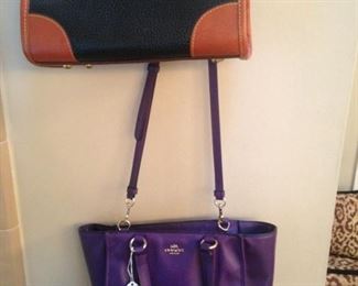 Dooney & Bourke purse  and a Coach purse 