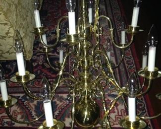 Brass candelabra 