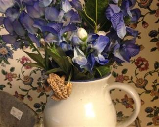 Bluebonnets in a pitcher