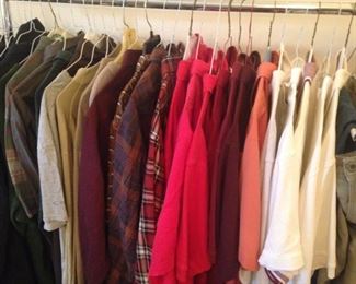 Consigned men's clothes