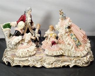 Dresden figural group.