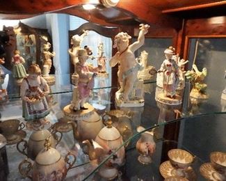 Early Meissen figurines.