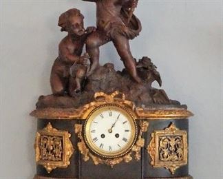 Beautiful French cherub clock.