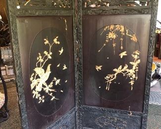 Antique Chinese screen