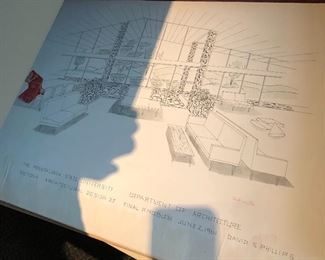 Original home plans by artist