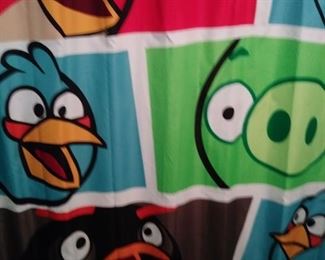 Angry Birds shower curtain